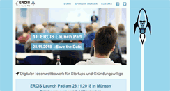 Desktop Screenshot of ercis-launchpad.de